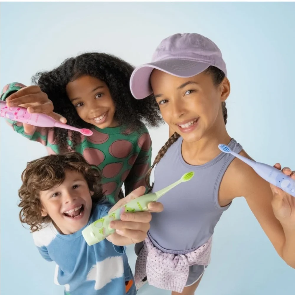 New Ordo -Squishmallow Sonic Kids Battery Toothbrush - Green Rutabaga